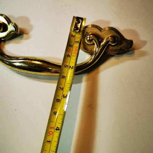 Vintage Brass Drawer Pull - Picture 9 of 9